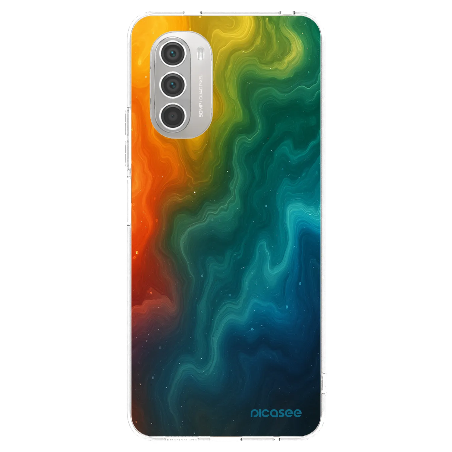 Picasee silikonový průhledný obal pro Motorola Moto G51 - Solar