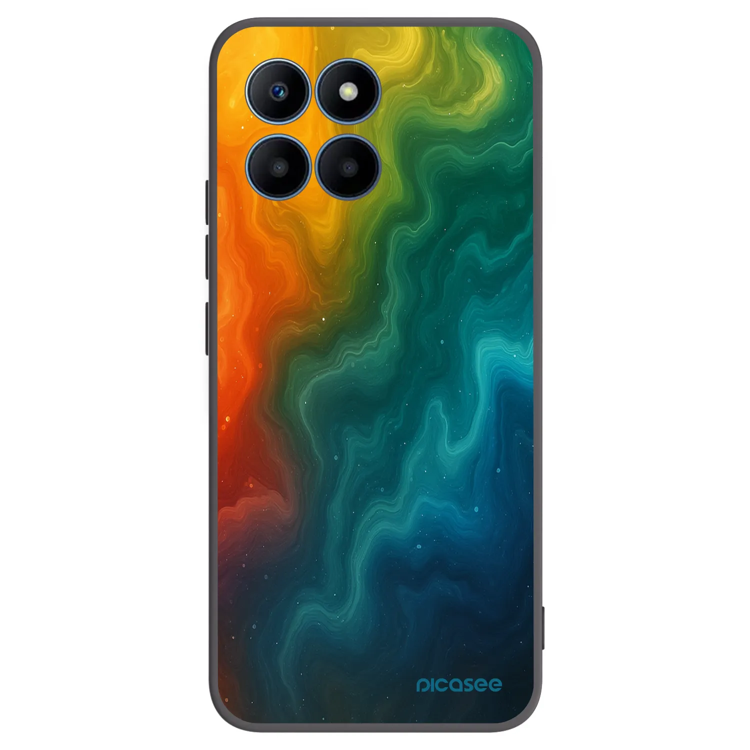 Picasee silikonový černý obal pro Honor 70 Lite - Solar