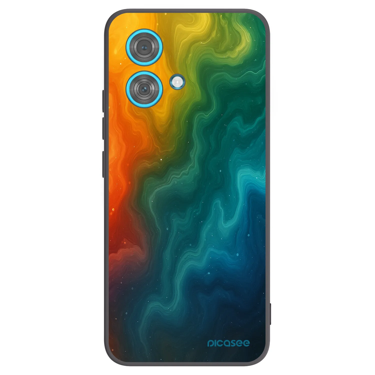 Picasee silikonový černý obal pro Motorola Edge 40 Neo - Solar