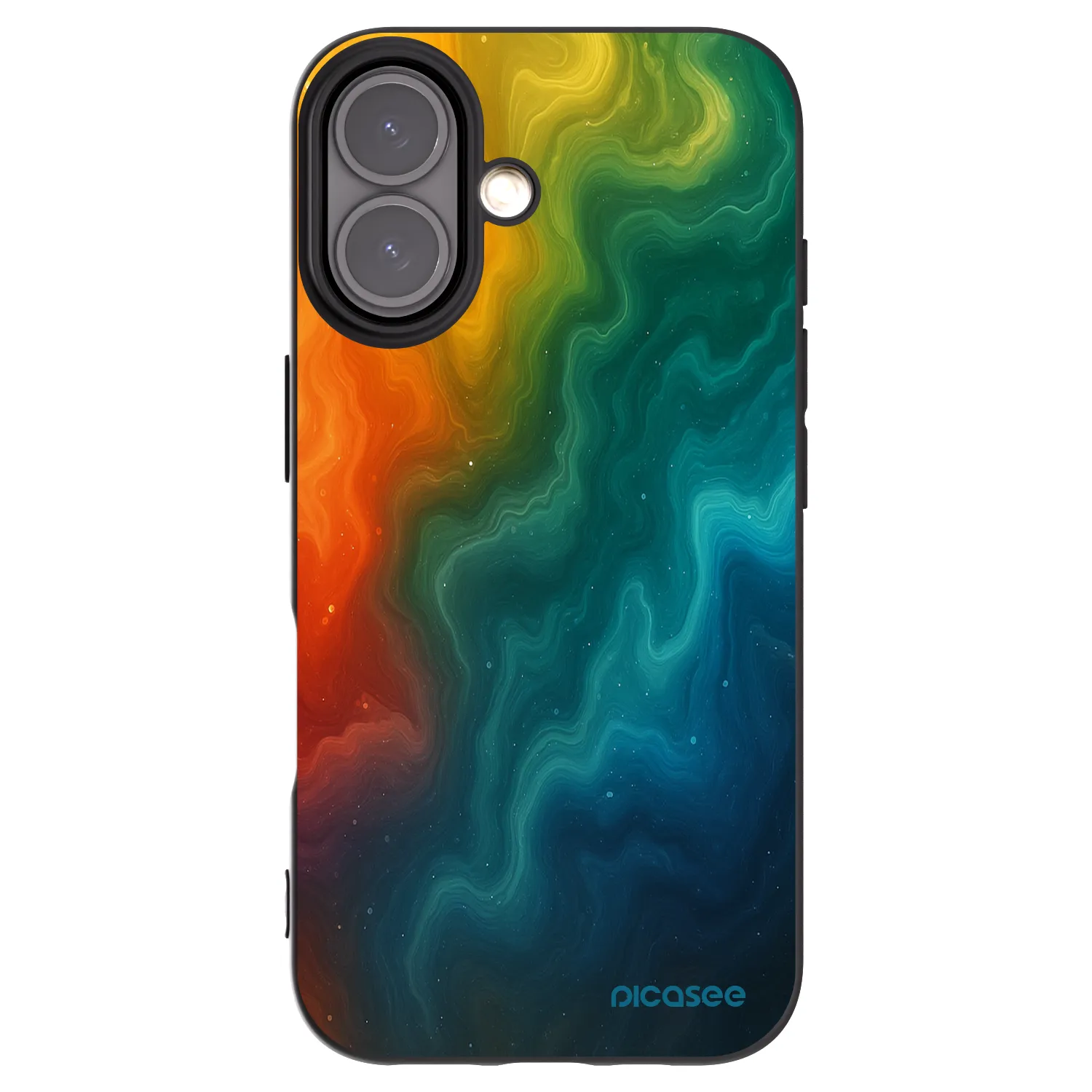Picasee silikonový černý obal pro Apple iPhone 16 - Solar