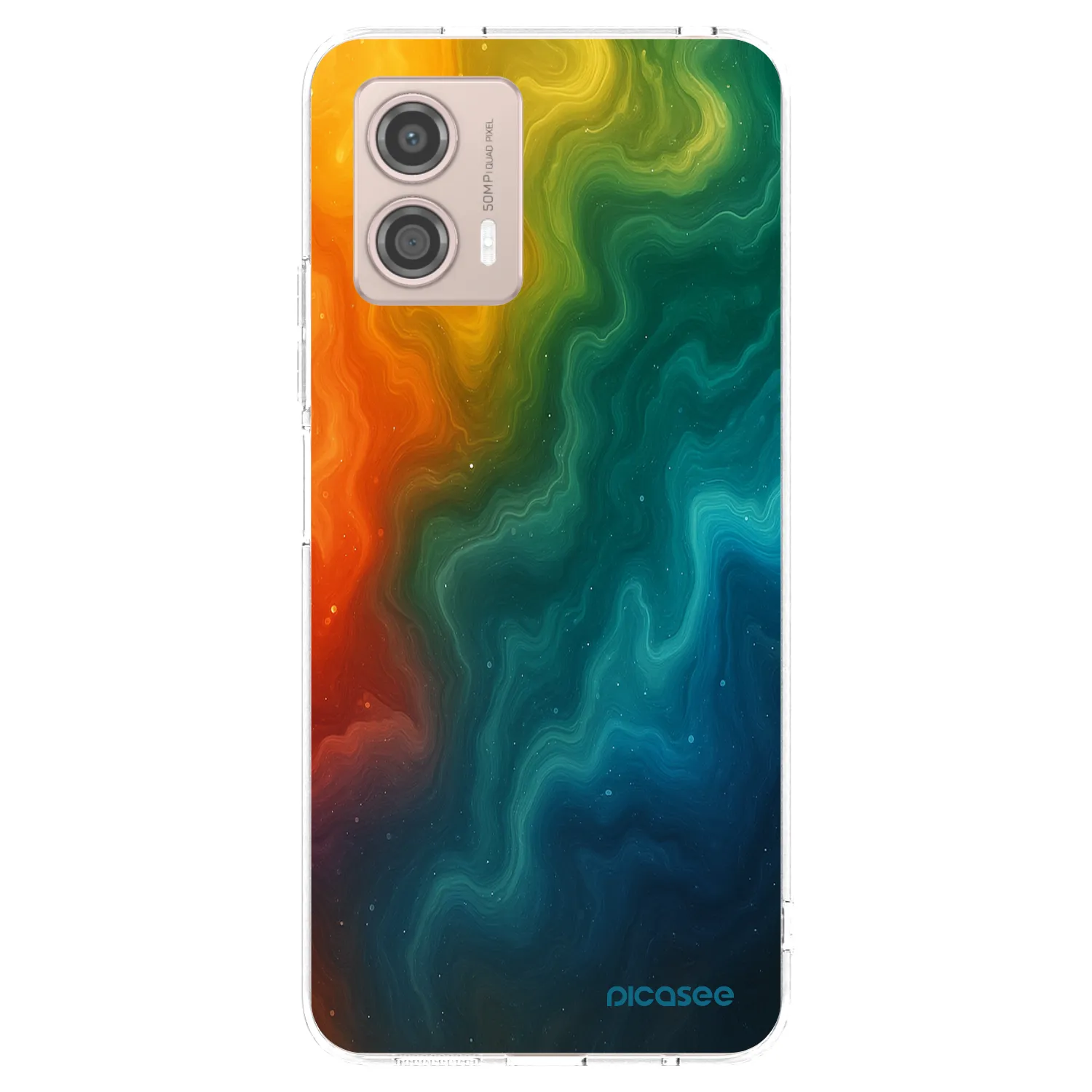 Picasee silikonový průhledný obal pro Motorola Moto G53 5G - Solar