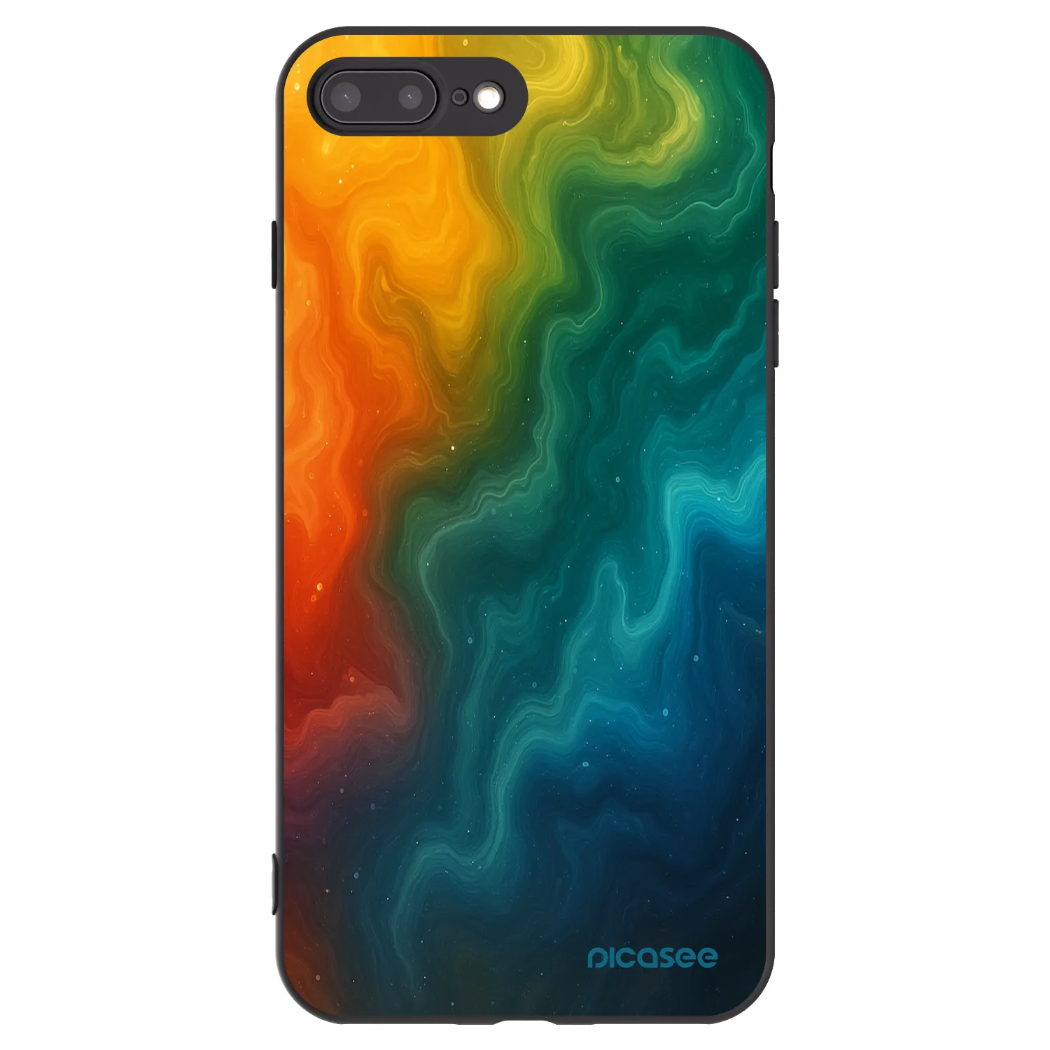 Picasee silikonový černý obal pro Apple iPhone 7 Plus - Solar