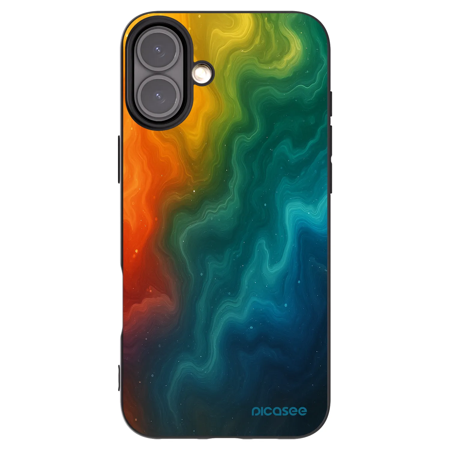 Picasee silikonový černý obal pro Apple iPhone 16 Plus - Solar