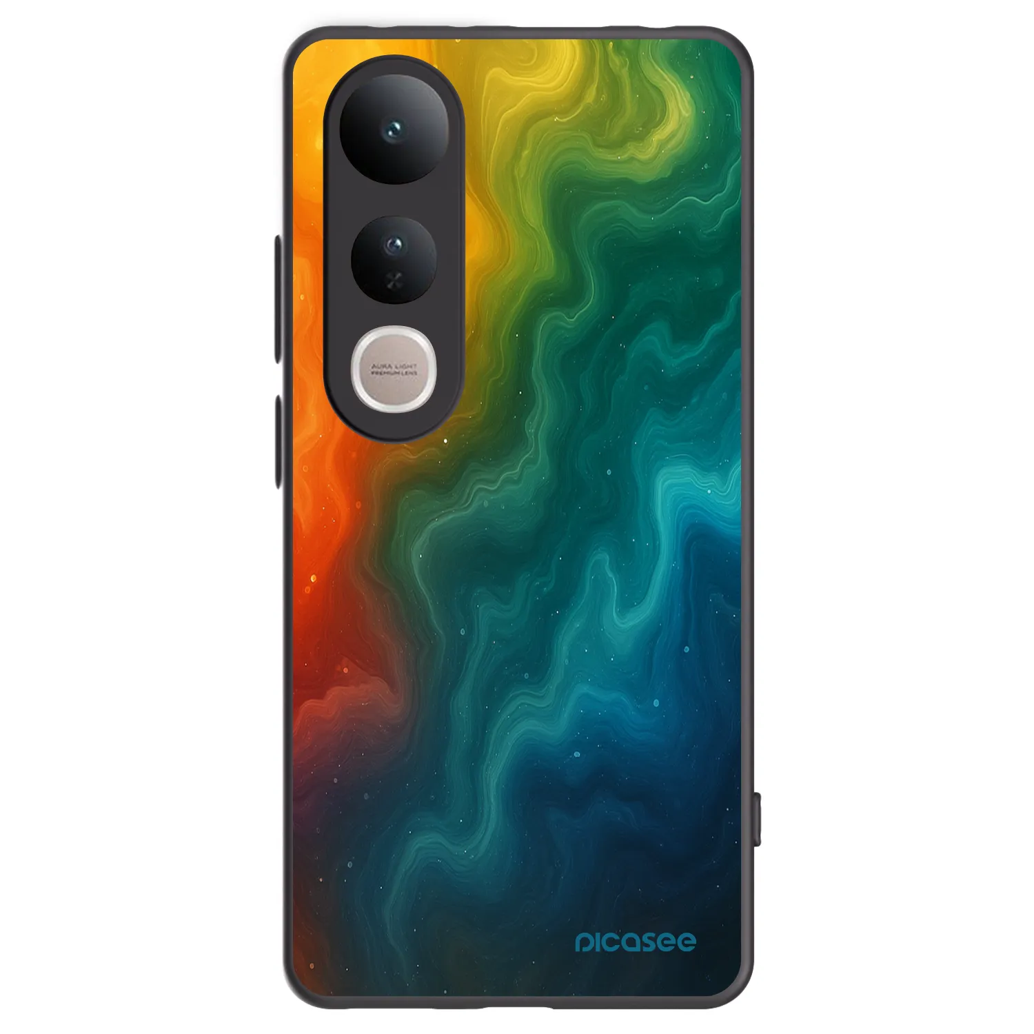 Picasee silikonový černý obal pro Vivo V50 Lite 5G - Solar