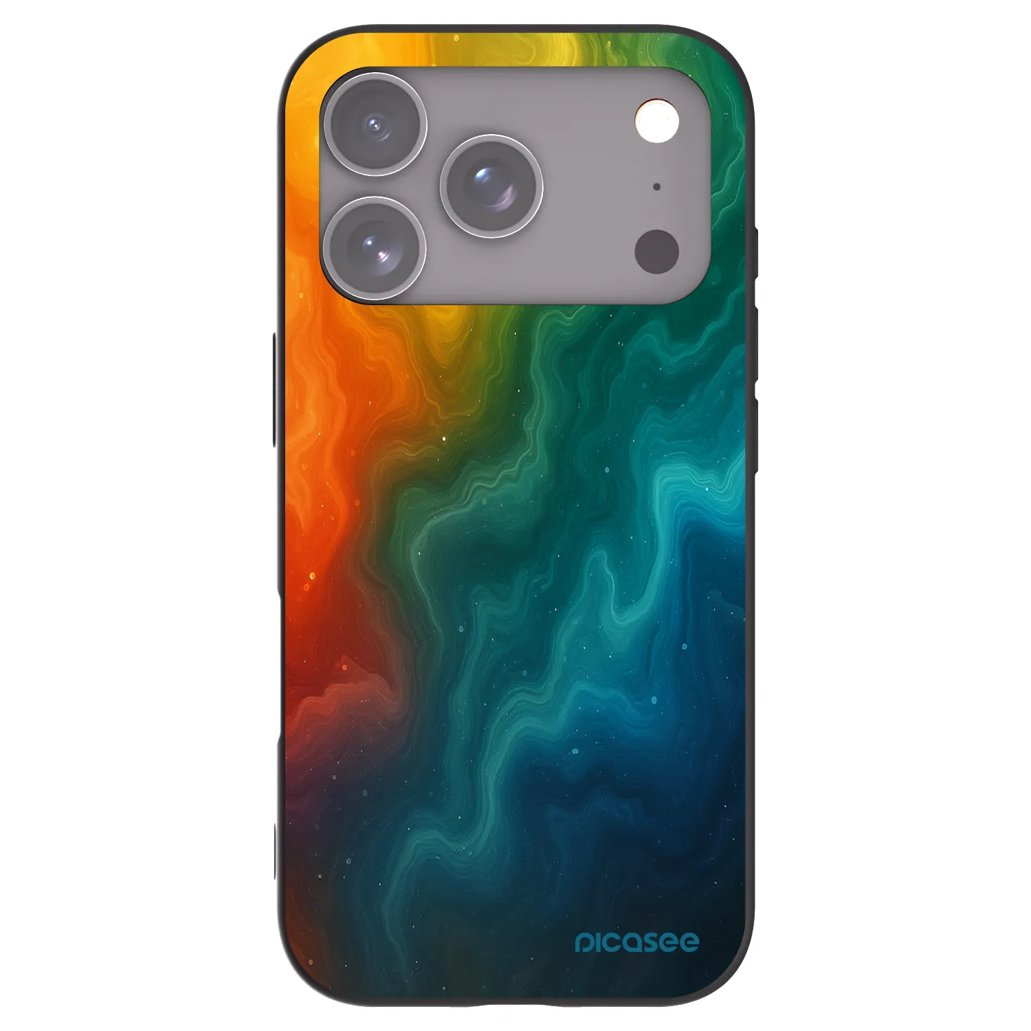 Picasee silikonový černý obal pro Apple iPhone 17 Pro - Solar