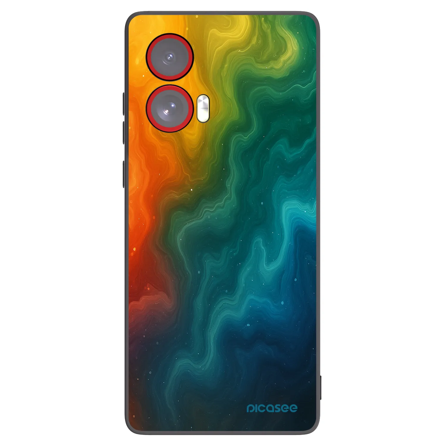 Picasee silikonový černý obal pro Motorola Edge 50 Fusion - Solar