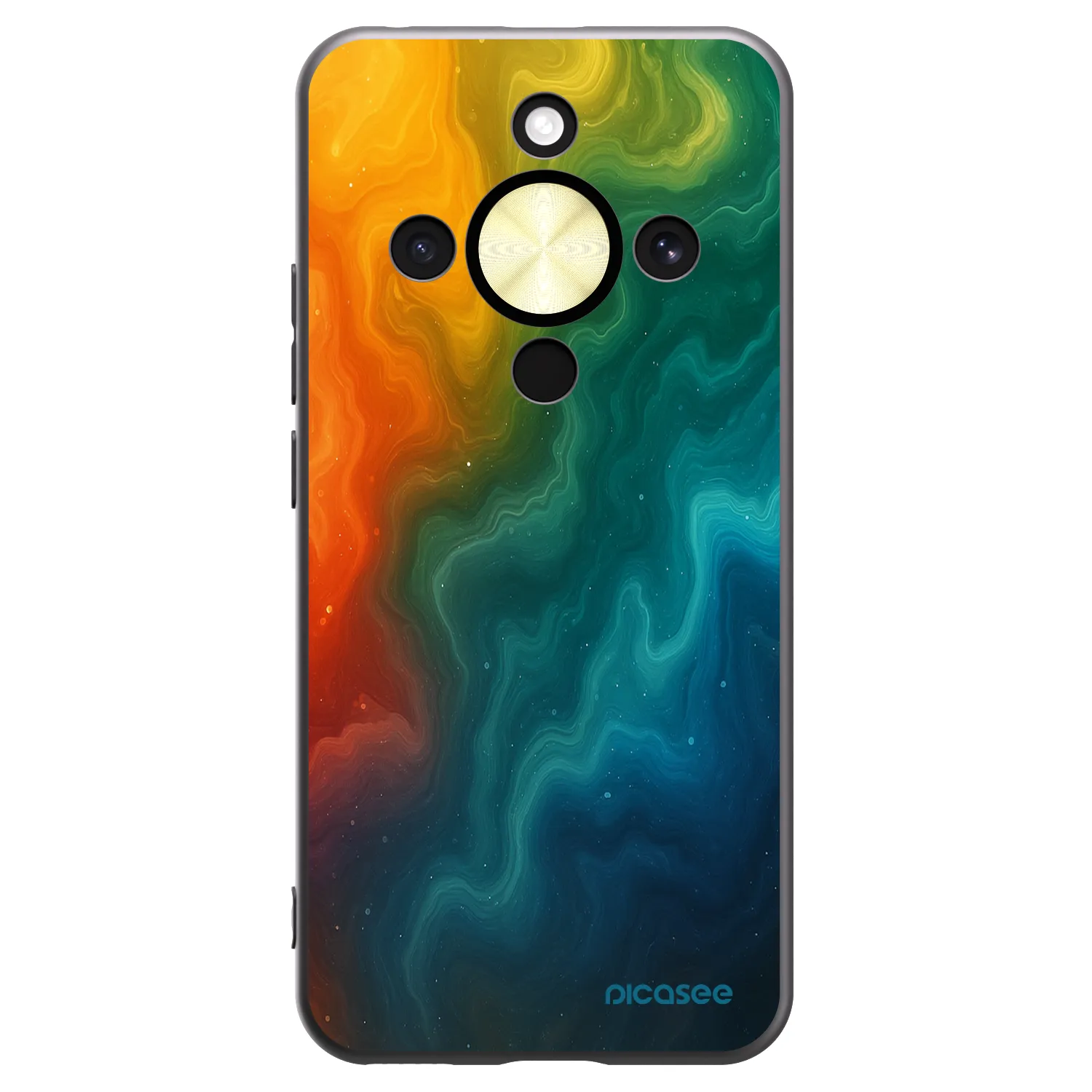 Picasee silikonový černý obal pro Honor Magic8 Lite 5G - Solar