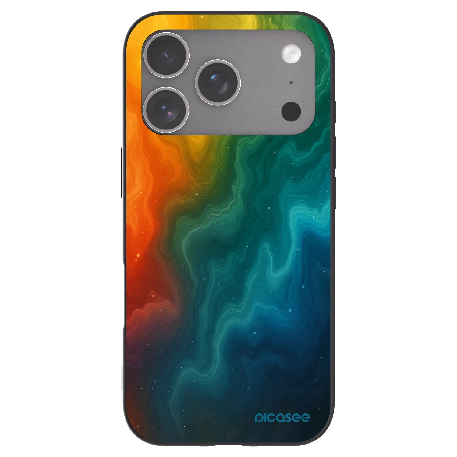 Picasee silikonový černý obal pro Apple iPhone 18 Pro - Solar