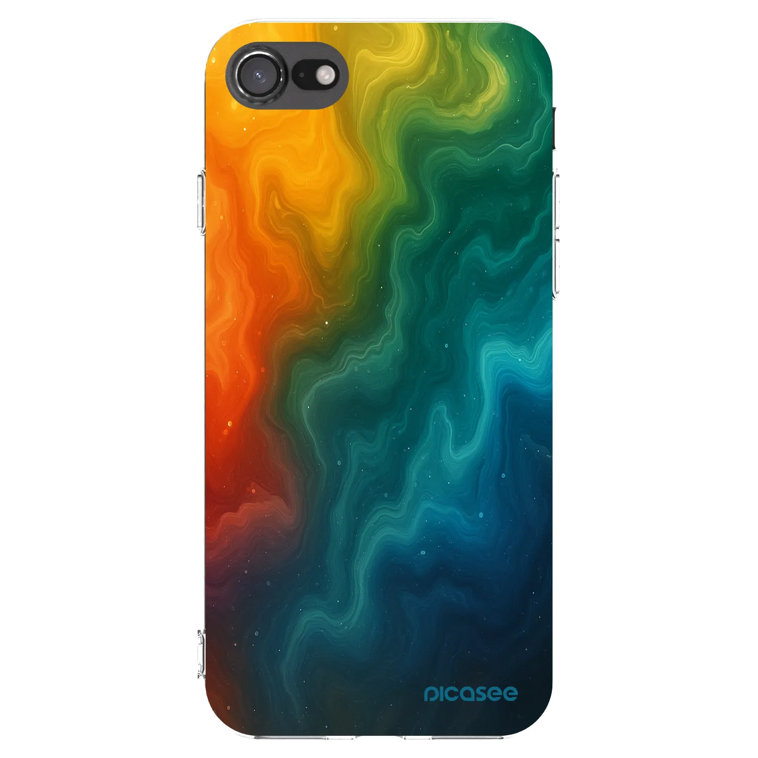 Picasee silikonový průhledný obal pro Apple iPhone 8 - Solar