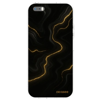 Picasee silikonový průhledný obal pro Apple iPhone 5/5S/SE - Thunder