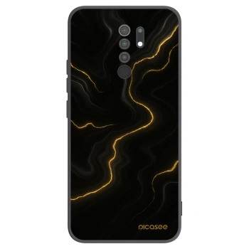 Picasee silikonový černý obal pro Xiaomi Redmi 9 - Thunder
