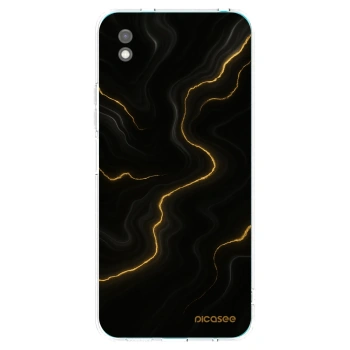 Picasee silikonový černý obal pro Xiaomi Redmi 9A - Thunder