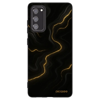 Picasee silikonový černý obal pro Samsung Galaxy S20 FE - Thunder