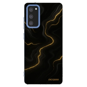 Picasee silikonový průhledný obal pro Samsung Galaxy S20 FE - Thunder