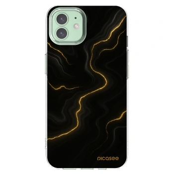 Picasee silikonový průhledný obal pro Apple iPhone 12 - Thunder