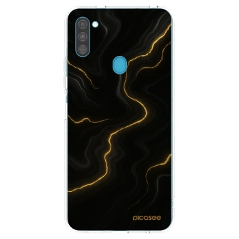 Picasee silikonový průhledný obal pro Samsung Galaxy M11 - Thunder