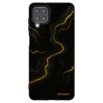 Picasee silikonový černý obal pro Samsung Galaxy A12 A125F - Thunder