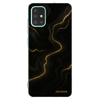 Picasee silikonový průhledný obal pro Samsung Galaxy M31s - Thunder