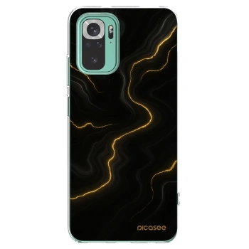 Picasee silikonový průhledný obal pro Xiaomi Redmi Note 10 Pro - Thunder