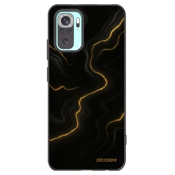 Picasee silikonový černý obal pro Xiaomi Redmi Note 10 Pro - Thunder