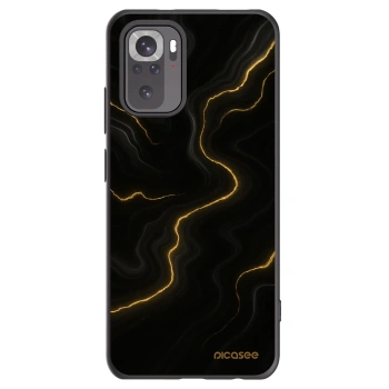 Picasee silikonový černý obal pro Xiaomi Redmi Note 10S - Thunder