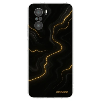 Picasee silikonový průhledný obal pro Xiaomi Poco F3 - Thunder
