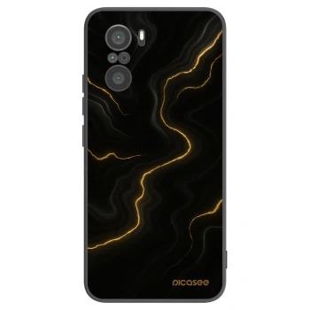 Picasee silikonový černý obal pro Xiaomi Poco F3 - Thunder