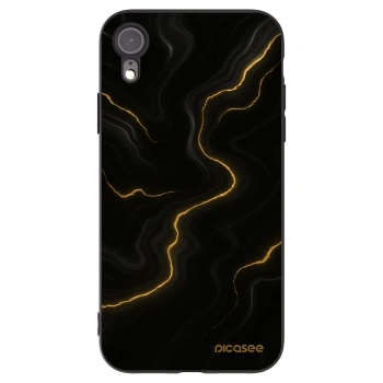 Picasee silikonový černý obal pro Apple iPhone XR - Thunder