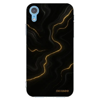 Picasee silikonový průhledný obal pro Apple iPhone XR - Thunder