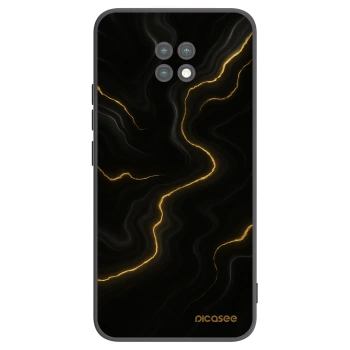 Picasee silikonový černý obal pro Xiaomi Redmi Note 9T - Thunder