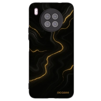 Picasee silikonový černý obal pro Huawei Nova 8i - Thunder