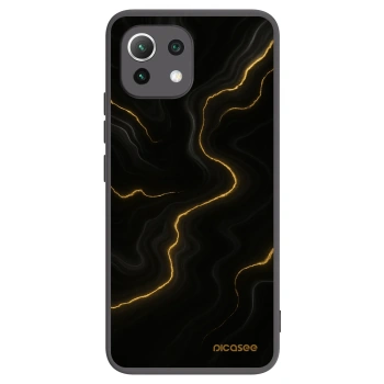 Picasee silikonový černý obal pro Xiaomi 11 Lite 5G NE - Thunder
