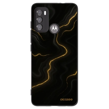 Picasee silikonový černý obal pro Motorola Moto G60 - Thunder
