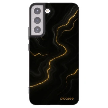 Picasee silikonový černý obal pro Samsung Galaxy S22+ 5G - Thunder