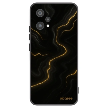 Picasee silikonový černý obal pro Realme 9 Pro 5G - Thunder