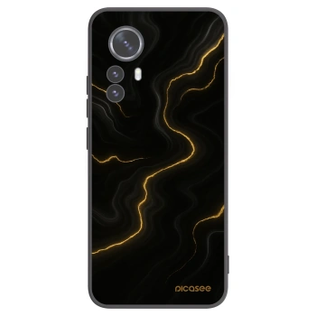 Picasee silikonový černý obal pro Xiaomi 12 Pro - Thunder