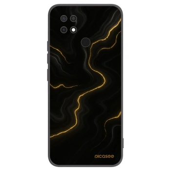 Picasee silikonový černý obal pro Xiaomi Redmi 10C - Thunder