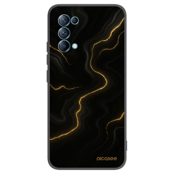 Picasee silikonový černý obal pro OPPO Reno 5 5G - Thunder