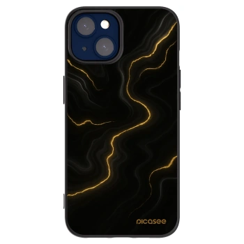 Picasee silikonový černý obal pro Apple iPhone 14 - Thunder