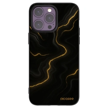Picasee silikonový černý obal pro Apple iPhone 14 Pro Max - Thunder