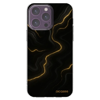 Picasee silikonový průhledný obal pro Apple iPhone 14 Pro Max - Thunder