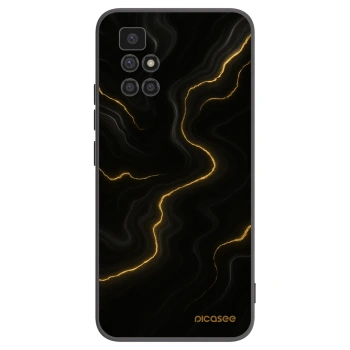 Picasee silikonový černý obal pro Xiaomi Redmi 10 (2022) - Thunder