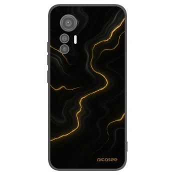 Picasee silikonový černý obal pro Xiaomi 12 Lite - Thunder