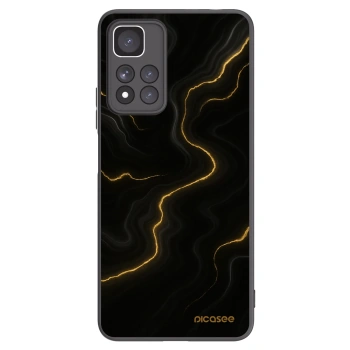 Picasee silikonový černý obal pro Xiaomi Redmi Note 11 Pro+ 5G - Thunder