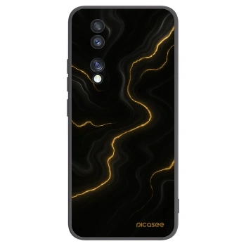 Picasee silikonový černý obal pro Honor 70 - Thunder