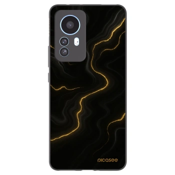 Picasee silikonový černý obal pro Xiaomi 12T - Thunder
