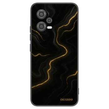 Picasee silikonový černý obal pro Xiaomi Poco X5 - Thunder