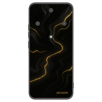 Picasee silikonový černý obal pro Honor Magic5 Lite 5G - Thunder