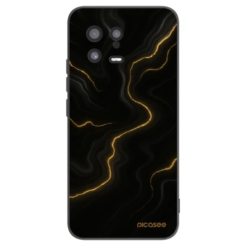 Picasee silikonový černý obal pro Xiaomi 13 - Thunder