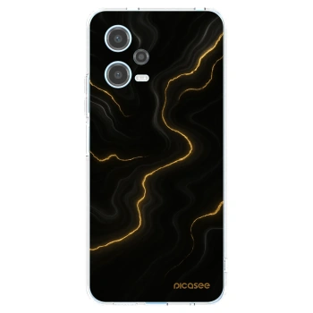 Picasee silikonový průhledný obal pro Xiaomi Redmi Note 12 5G - Thunder